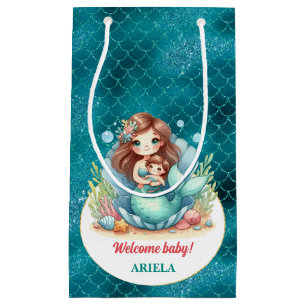 Sweet Little Mermaid Baby Small Gift Bag