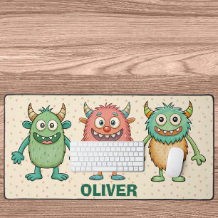 Sweet Little Monsters Personalized Desk Mat