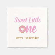 Sweet Little One 1st Birthday Pink Doughnut