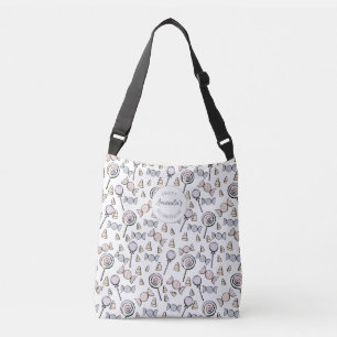Sweet Little One Candy Theme Custom Name Crossbody Bag