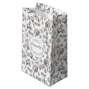 Sweet Little One Candy Theme First Birthday Favour Small Gift Bag