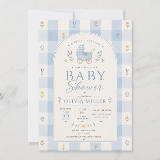 Sweet Little One Floral Baby Shower Invitation