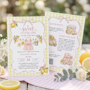 Sweet Little One Lemon Baby Shower Invitation