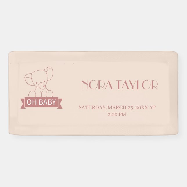 Sweet Little One on the Way Banner (Horizontal)