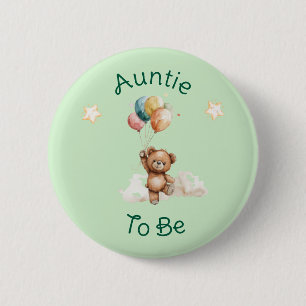 Sweet Little One on the Way Green Baby Shower 2 Inch Round Button