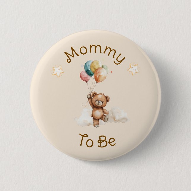 Sweet Little One on the Way Neutral Baby Shower 2 Inch Round Button (Front)