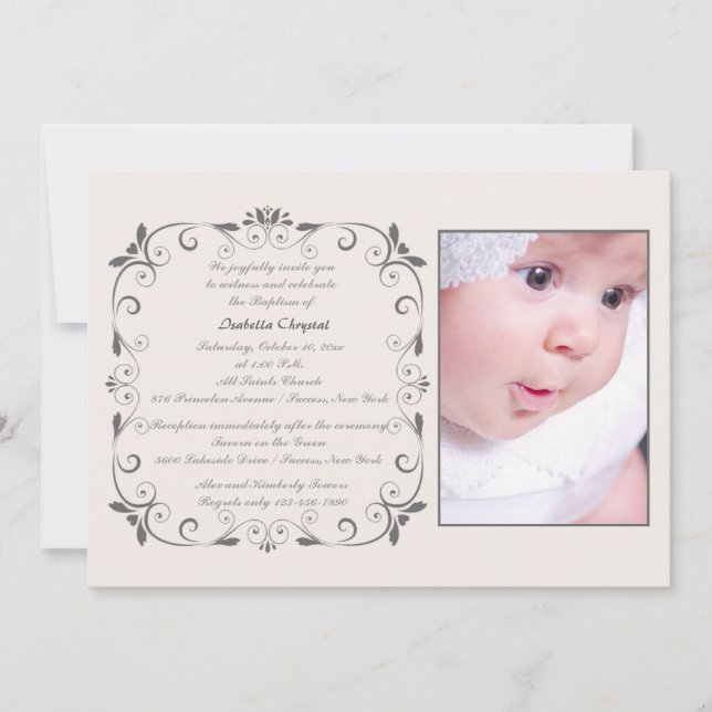 Sweet Little One Photo Invitation (Devant)