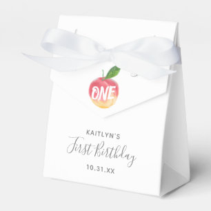 Sweet Little Peach 1st Birthday Favor Box