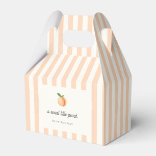 Sweet Little Peach Baby Shower Favor Box