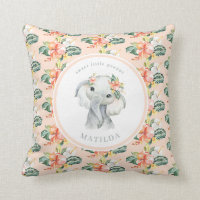 Sweet little peanut elephant floral baby