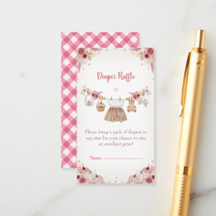 Sweet Little Pumpkin Autumn Baby Shower  Enclosure Card