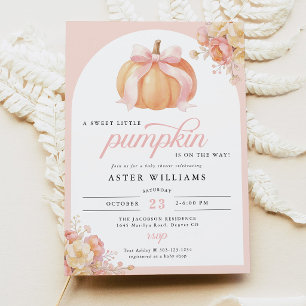 Sweet Little Pumpkin Baby Shower Invitation