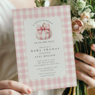 Sweet Little Pumpkin Baby Shower Invitation
