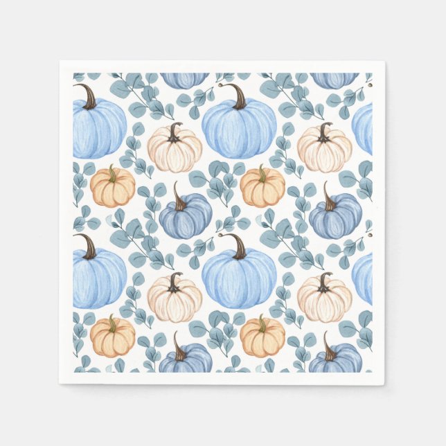 Sweet little pumpkin baby shower Napkins (Front)