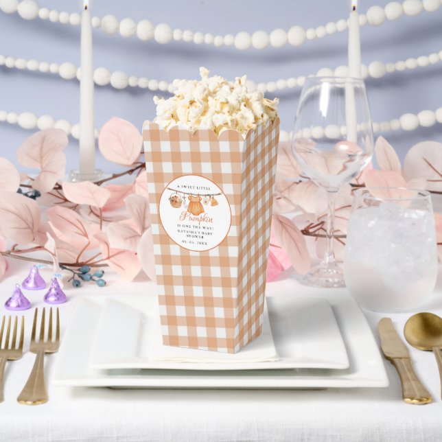 Sweet Little Pumpkin Fall baby shower Favor Box (Wedding)