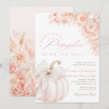 Sweet Little Pumpkin Floral Girl Baby Shower