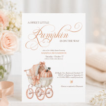 Sweet Little Pumpkin on the Way Baby Shower