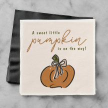 Sweet Little Pumpkin On The Way Cute Baby Shower