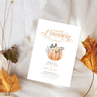 Sweet Little Pumpkin Pink Floral Fall Baby Shower 