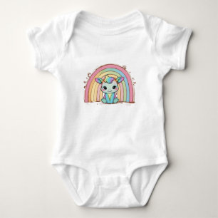 Sweet little unicorn baby bodysuit