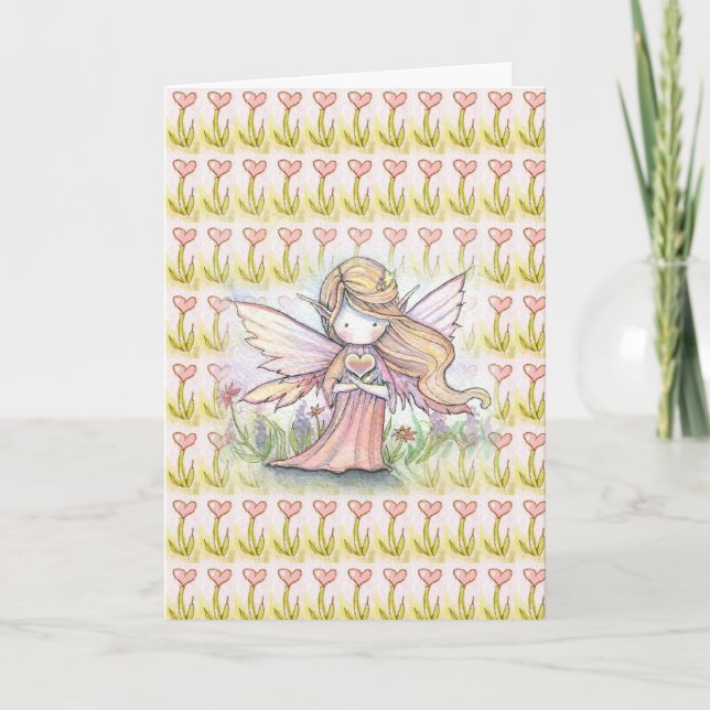 Sweet Little Valentine Fairy Card (Front)