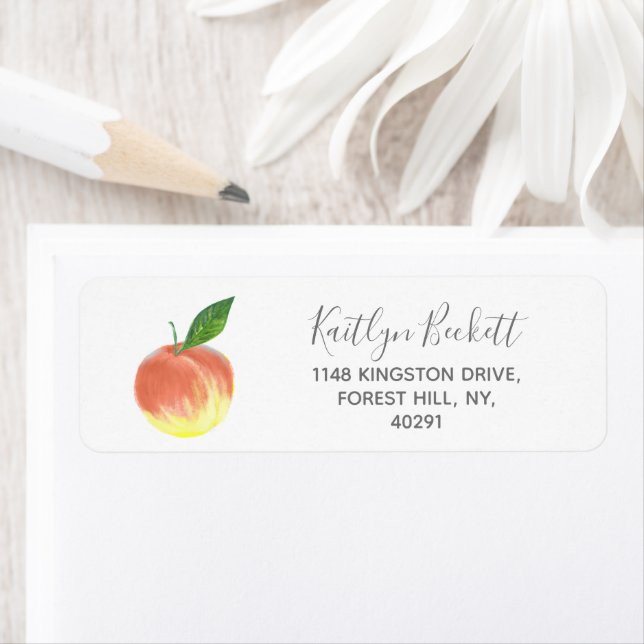 Sweet Little Watercolor Peach (Insitu)