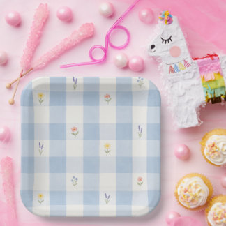 Sweet Little Wildflowers Baby Shower Paper Plates