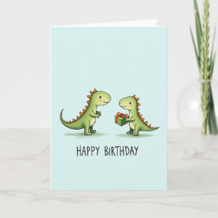 Sweet Lizard Birthday Card