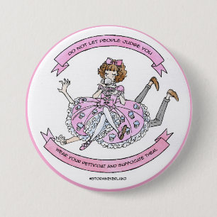 Sweet Lolita Suffocate 3 Inch Round Button