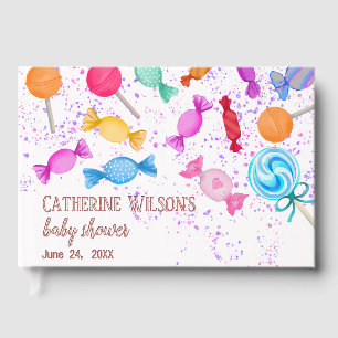Sweet Lollipops Blessings Baby Shower Guest Book