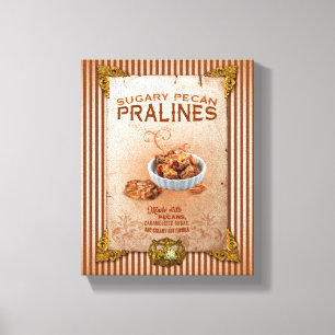 Sweet Louisiana Pecan Pralines Canvas Print