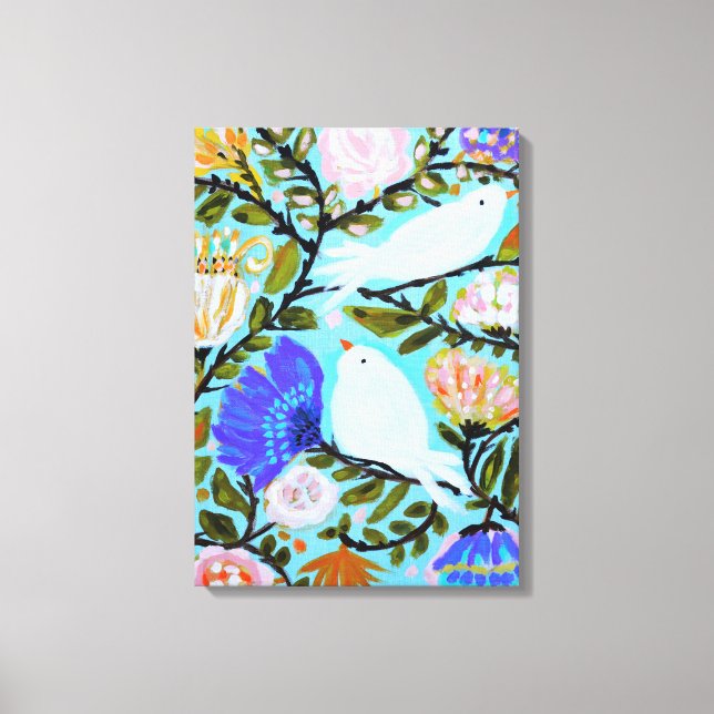 Sweet Love Birds II Canvas Print (Front)