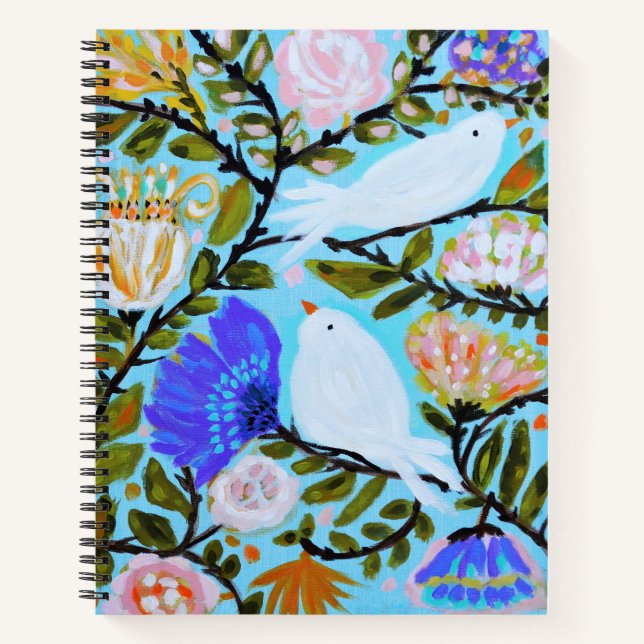 Sweet Love Birds II Notebook (Front)