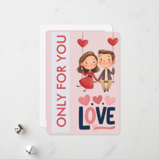 Sweet Love Couple Valentine’s Day  Holiday Card