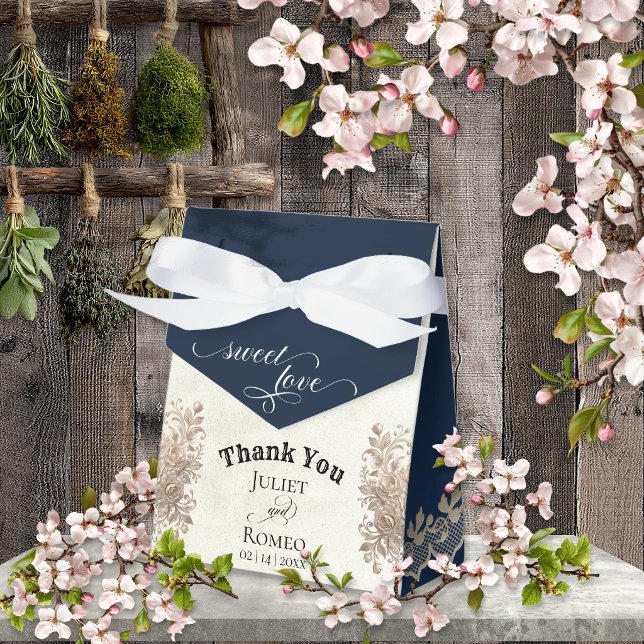 Sweet Love - Dark Blue Favor Box (Creator Uploaded)