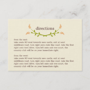 Sweet Love Directions Card
