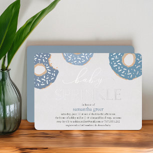 Sweet Love Doughnut Baby Sprinkle Foil Invitatio