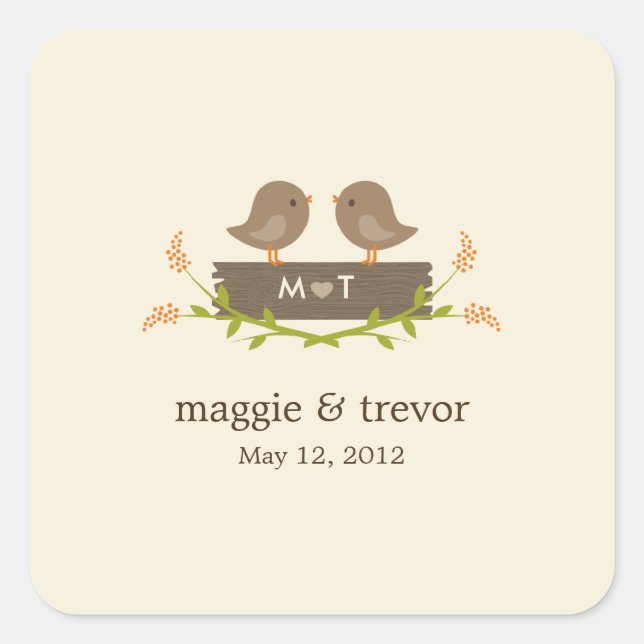 Sweet Love Favour Sticker (Front)