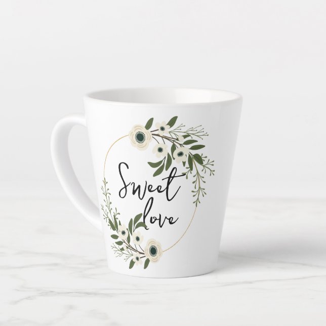 Sweet Love Latte Mug (Left Angle)