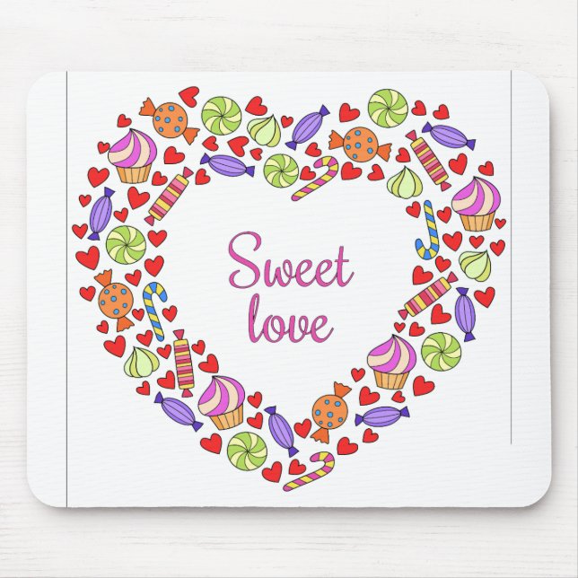 Sweet love mouse pad (Front)
