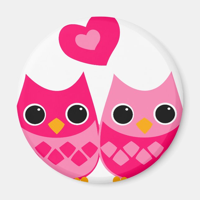 Sweet Love Owls Magnet (Front)