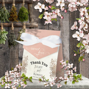 Sweet Love - Rose Gold Favor Box