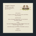 Sweet Love Wedding Menu Card<br><div class="desc">Celebrate your romantic celebration with this Sweet Love wedding collection that is sure to win the hearts of your friends and family. Custom colours and matching product requests are welcome!com</div>