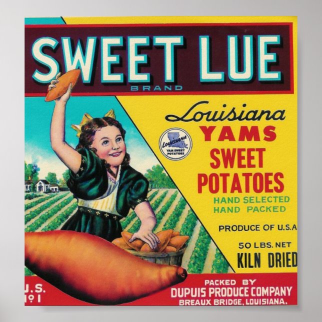sweet lue yams poster (Front)