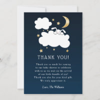 Sweet Lullaby Bunny Baby Shower Navy Gold