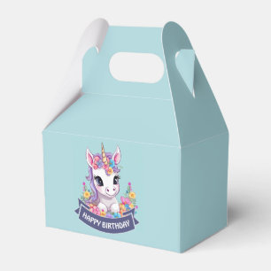 Sweet Magical Baby Unicorn  Favor Box