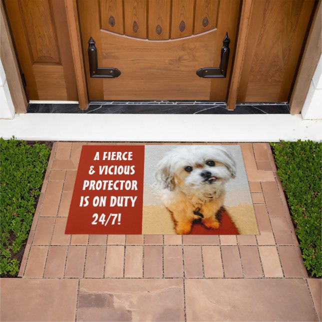 Sweet Malshi Maroon Doormat (Outdoor)