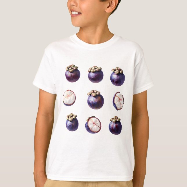 Sweet Mangosteen Tropical Fruit T-Shirt (Front)