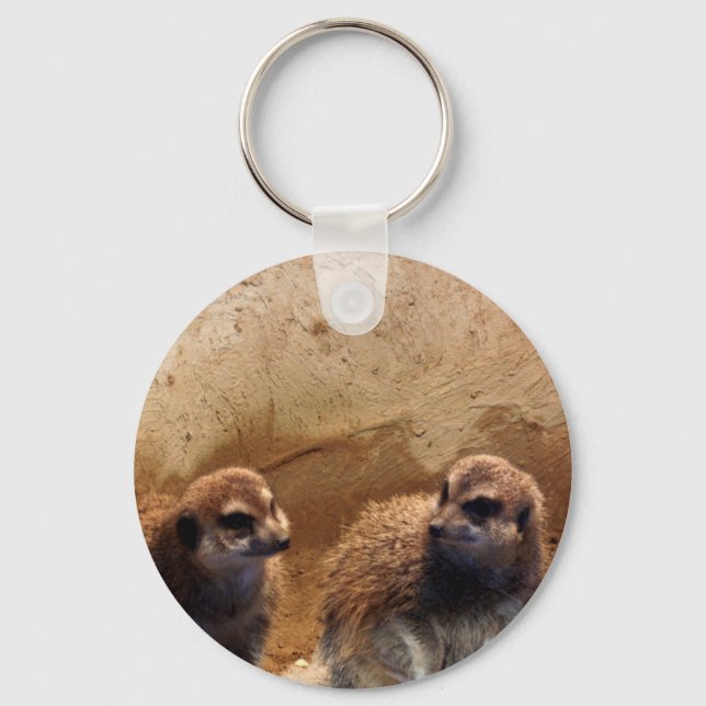 Sweet Meerkat Keychain (Front)