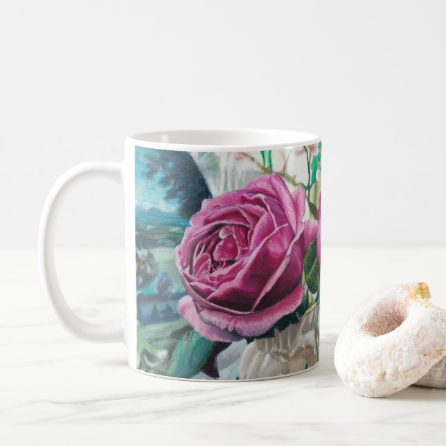 Sweet Memories Bathed in Morning Light - Coffee Mu Mug (With Donut)